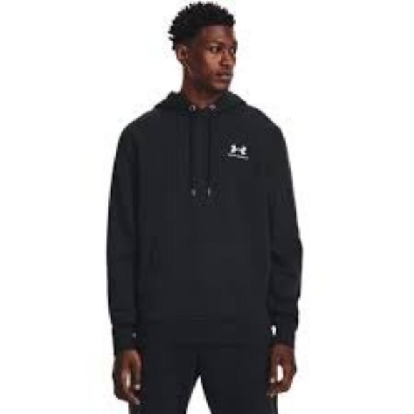 Under Armour Men's Essential Fleece Hoodie Black Size XL NEW WITH TAGS - Picture 1 of 4